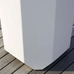 Vaso Bianco da Interno o Esterno in Plastica di 3 Misure, 2 pezzi - Gem by Myyour