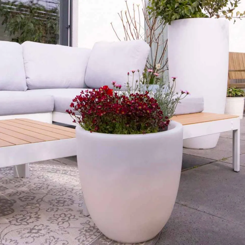 Vaso con Illuminazione Led o Solare Design Moderno di Varie Misure - Svasostar