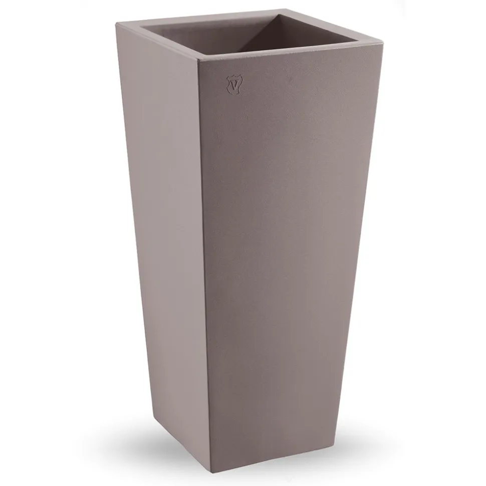 Vaso da Esterno Quadrato in Polietilene Colorato Made in Italy - Marilard