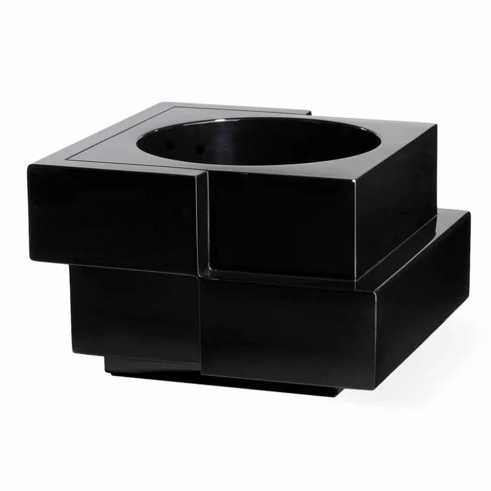 Vaso decorativo su ruote per esterno/interno Slide Cubic Yo,made Italy