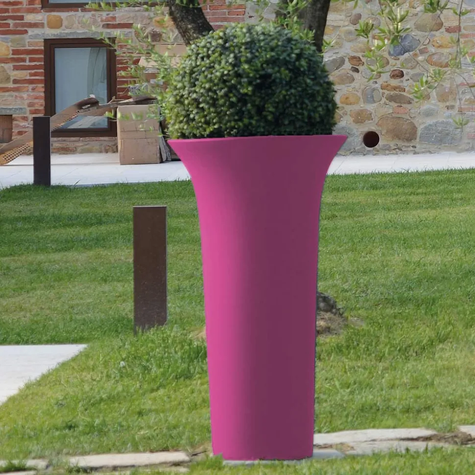 Vaso Fioriera da Giardino Rotondo in Polietilene Made in Italy - Tremont