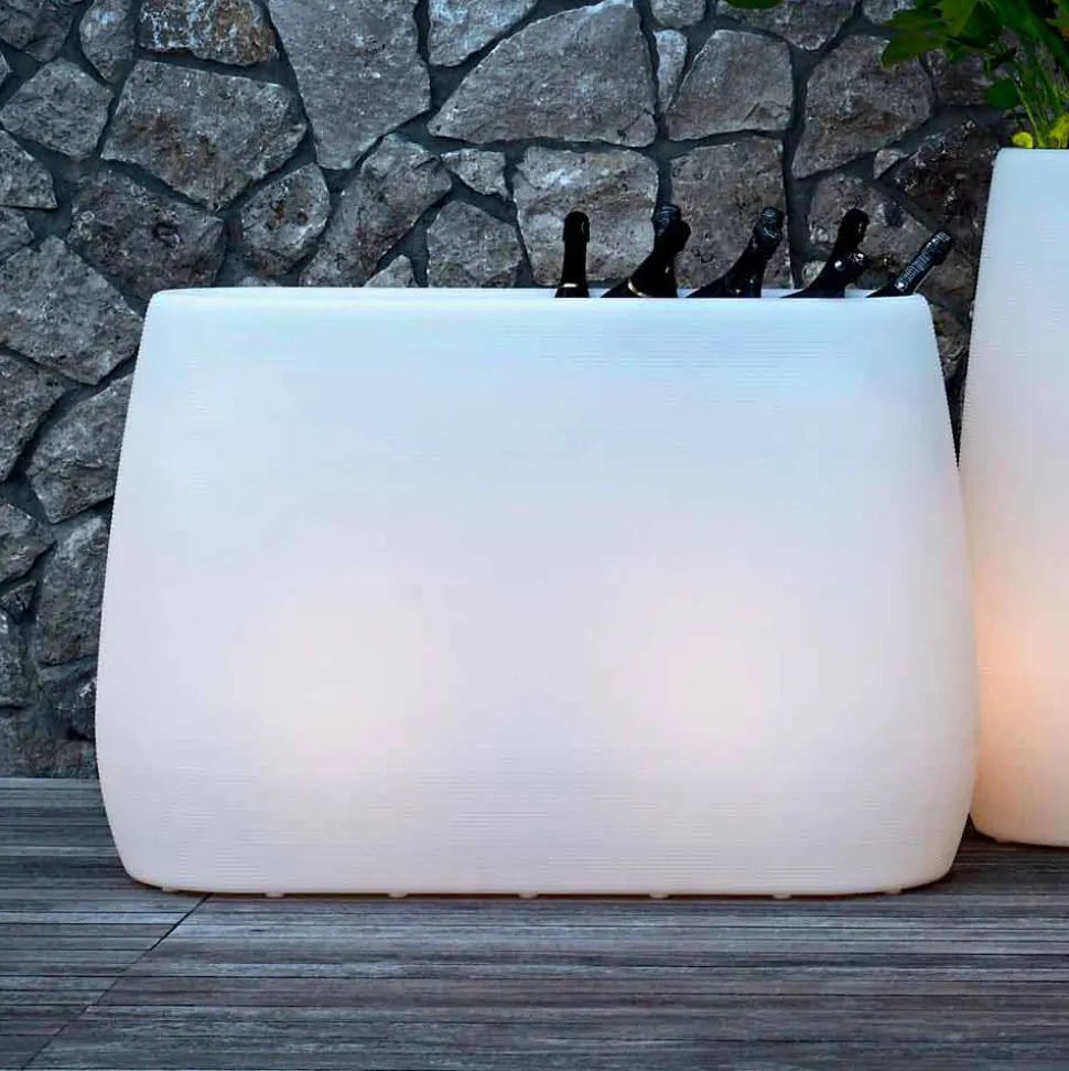 Vaso Fioriera in Plastica Luminosa, Design in 3 Misure, 2 pezzi - Pandora by Myyour