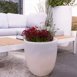 Vaso Illuminato Esterno e Interno di Design in Polietilene Colorato - Svasostar