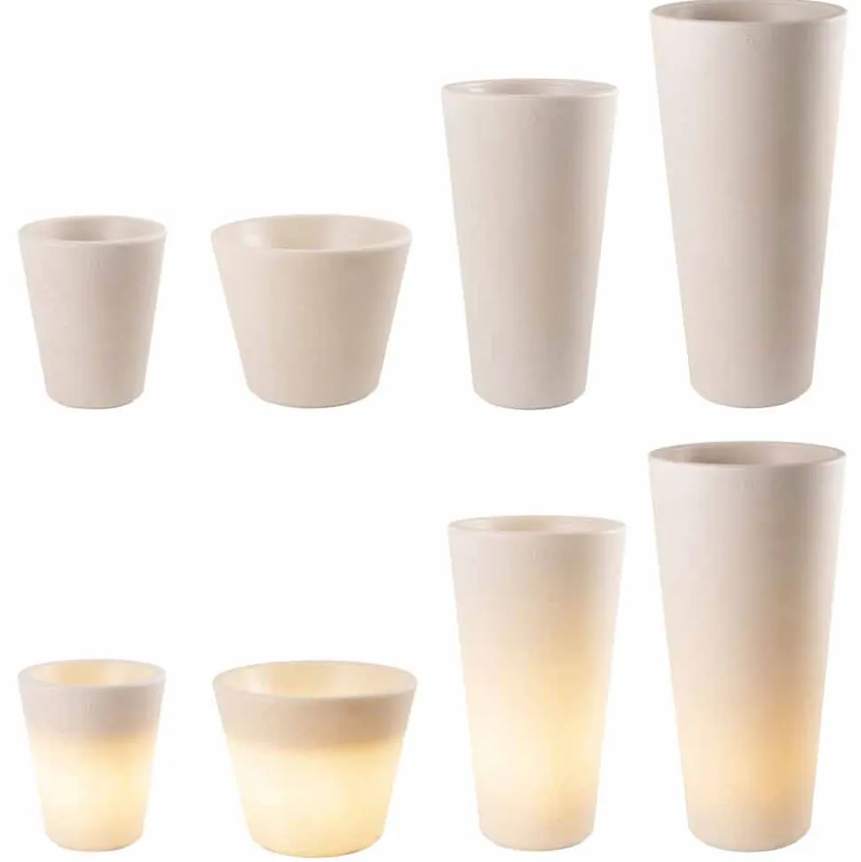 Vaso Luminoso per Esterni e Interni, Design Colorato in 3 Dimensioni - Vasostar