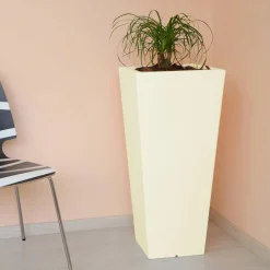 Vaso Quadrato da Giardino Colorato Fluo e con Luce Made in Italy - Avanas