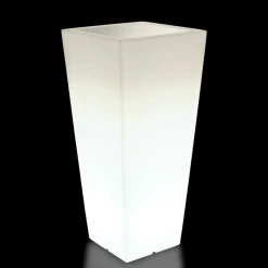 Vaso Quadrato da Giardino Colorato Fluo e con Luce Made in Italy - Avanas
