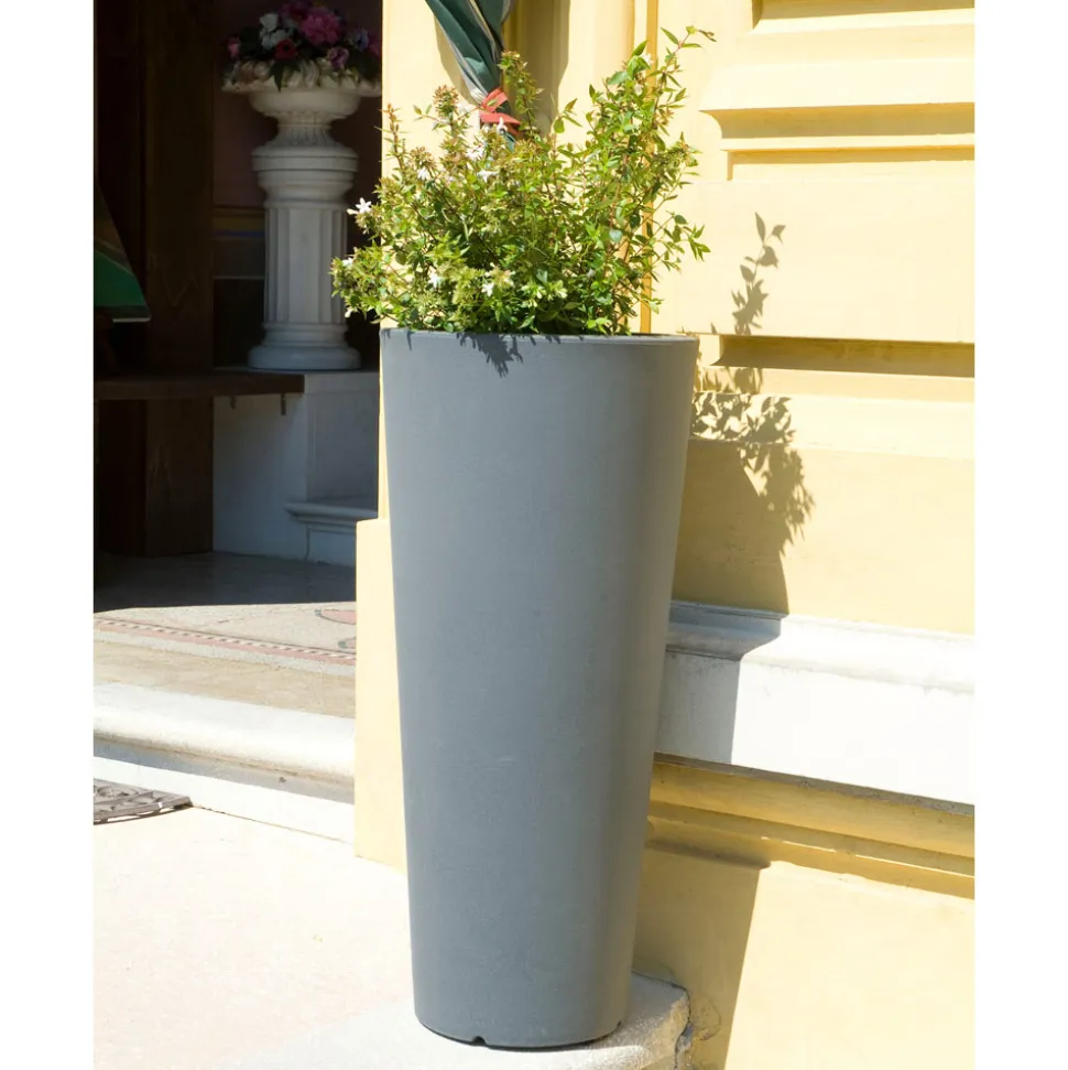 Vaso Tondo da Giardino Colorato Fluo e con Luce Made in Italy - Avanas