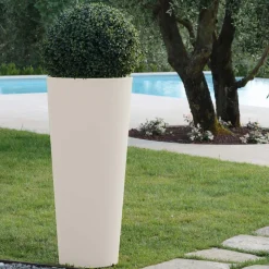 Vaso Tondo da Giardino Colorato Fluo e con Luce Made in Italy - Avanas