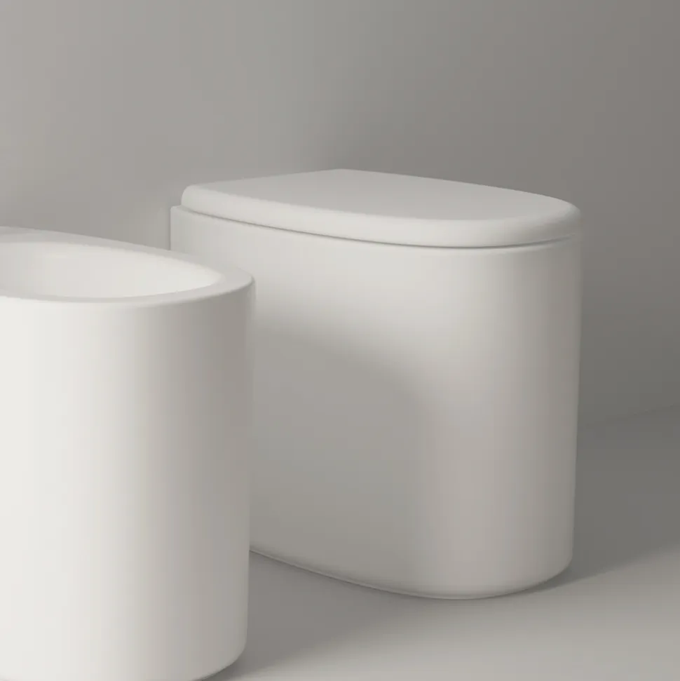 Vaso WC a Terra in Ceramica di Diversi Colori Made in Italy - Ragazza