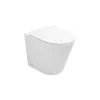 Vaso Wc a Terra Rimless con Sedile Soft Close in Ceramica Bianca - Ginepro