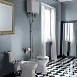 Vaso WC da Terra Vintage in Ceramica con Cassetta Made in Italy - Marwa