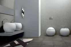 Vaso WC di Design a Sfera Fatto in Italia in Ceramica Fanna