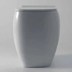 Vaso WC in ceramica bianca dal design moderno Gais, made in Italy