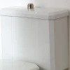 Vaso WC Monoblocco in Ceramica Bianca Vintage, Made in Italy - Nausica