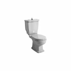Vaso WC monoblocco in ceramica bianca Style 72x36 cm, made in Italy