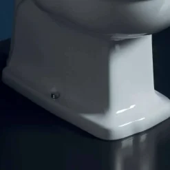Vaso WC monoblocco in ceramica bianca Style 72x36 cm, made in Italy