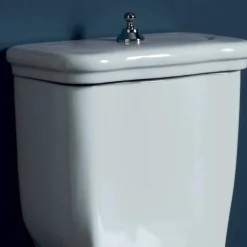 Vaso WC monoblocco in ceramica bianca Style 72x36 cm, made in Italy