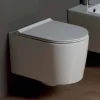 Vaso WC sospeso in ceramica design moderno Shine Square, made in Italy