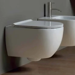 Vaso WC sospeso in ceramica design moderno Star 50x35 made in Italy