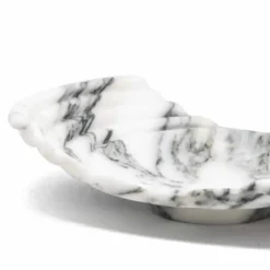 Vassoio Decorativo Curvo in Marmo Arabescato Made in Italy - Clifton