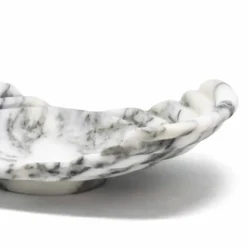 Vassoio Decorativo Curvo in Marmo Arabescato Made in Italy - Clifton