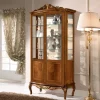 Vetrina Classica in Legno Noce Bassano Due Ante Made in Italy - Chantilly