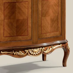 Vetrina Classica in Legno Noce Bassano Due Ante Made in Italy - Chantilly