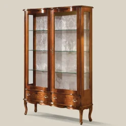 Vetrina Stile Classico Legno con Ante e Cassetti Made in Italy - Versaille