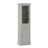 Vetrinetta con 1 Anta in Vetro, 1 Cassetto e 1 Anta in Legno Made in Italy - Camene