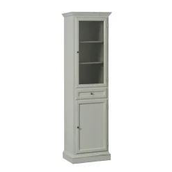 Vetrinetta con 1 Anta in Vetro, 1 Cassetto e 1 Anta in Legno Made in Italy - Camene