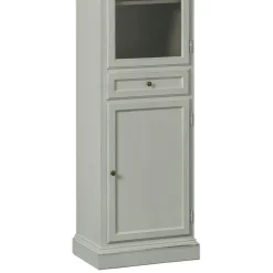 Vetrinetta con 1 Anta in Vetro, 1 Cassetto e 1 Anta in Legno Made in Italy - Camene