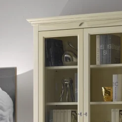 Vetrinetta con 2 Ante in Legno e 2 Ante con Vetro Made in Italy - Fenrir