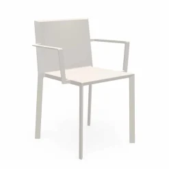 Vondom Quartz sedia con braccioli da giardino di design, L52xP57xH79cm, 4 Pezzi