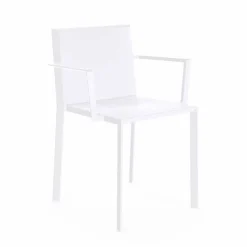 Vondom Quartz sedia con braccioli da giardino di design, L52xP57xH79cm, 4 Pezzi