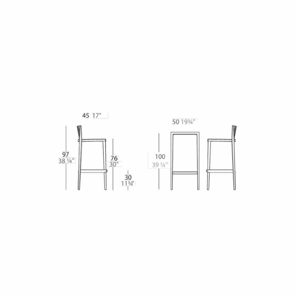 Vondom Spritz set da giardino tavolo e due sgabelli bianchi di design