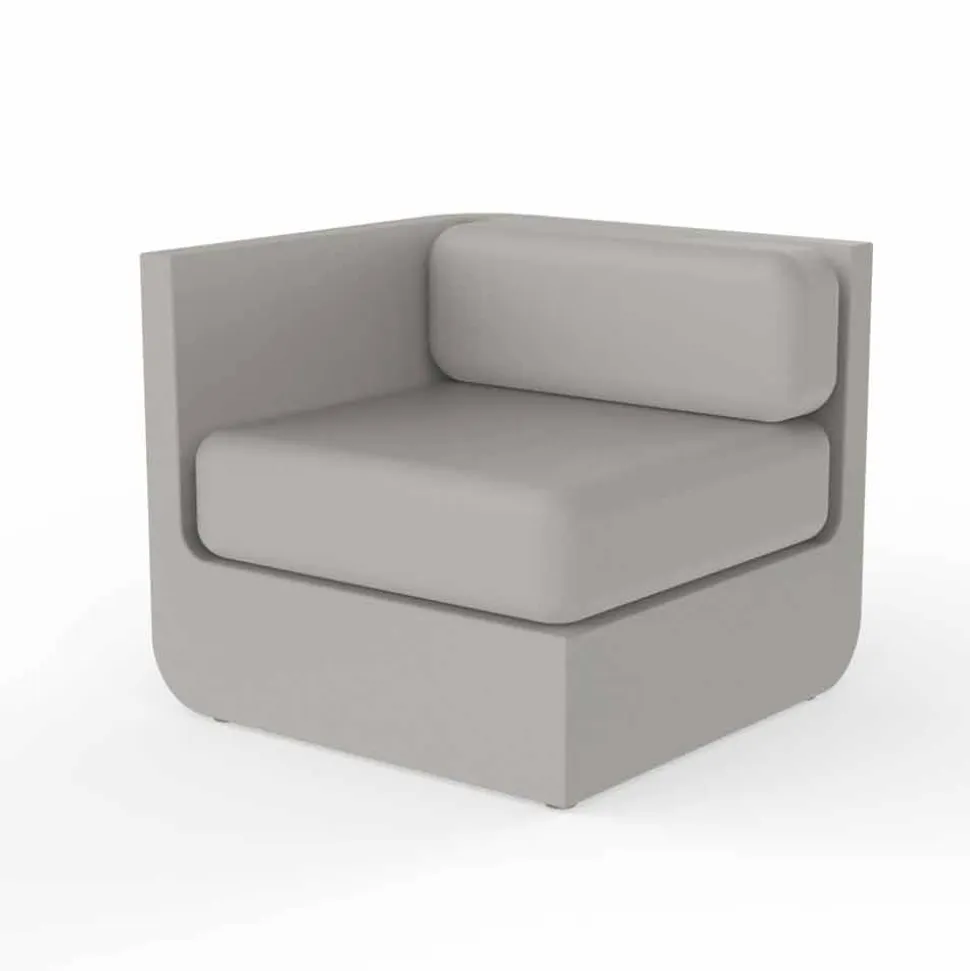 Vondom Ulm composizione salotto da giardino di design taupe