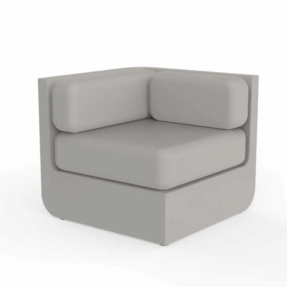 Vondom Ulm composizione salotto da giardino di design taupe