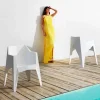 Vondom Voxel sedia da giardino moderna colorata in polietilene, 4 pezzi