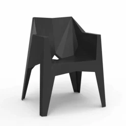 Vondom Voxel sedia da giardino moderna colorata in polietilene, 4 pezzi