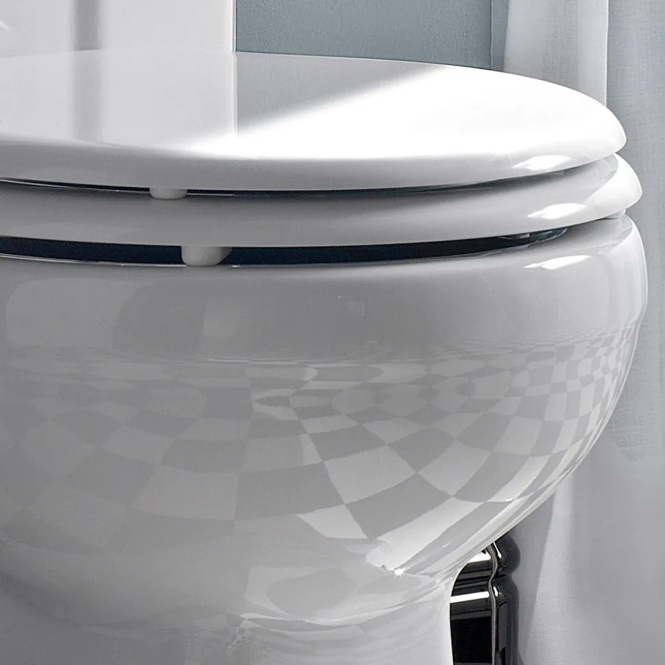 Water Monoblocco Vintage in Ceramica Bianca con Cassetta Made in Italy – Marwa