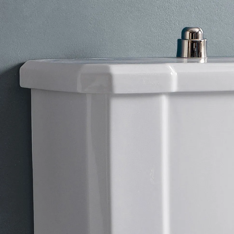 Water Monoblocco Vintage in Ceramica Bianca con Cassetta Made in Italy – Marwa
