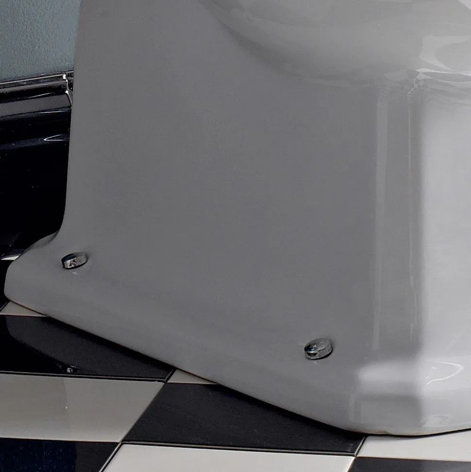 Water Monoblocco Vintage in Ceramica Bianca con Cassetta Made in Italy – Marwa